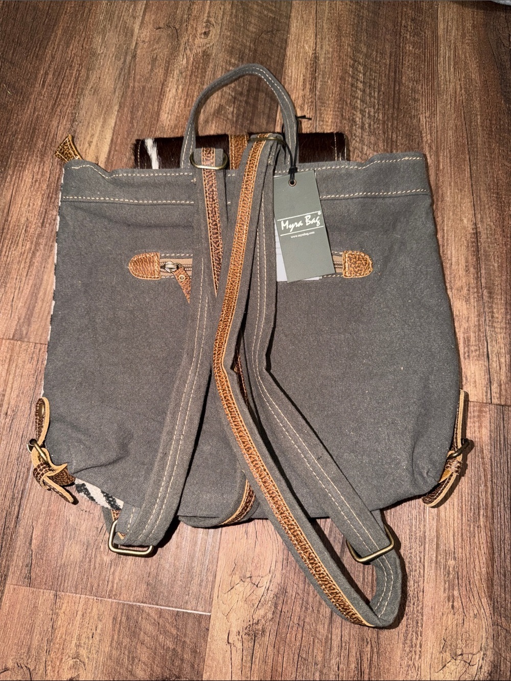 Myra Frost Backpack/ Purse NWT Cow Print - Picture 2 of 7